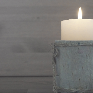 candle denim holder